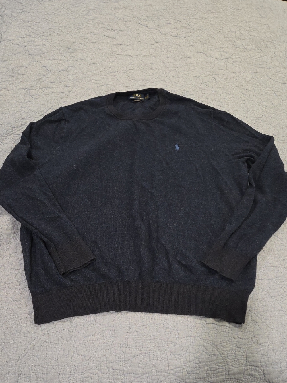 Polo by Ralph Lauren Navy Crewneck Sweater Size XXL!
